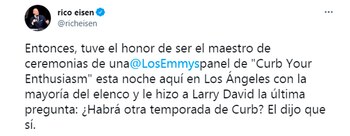 Así anunciaba el periodista Rich