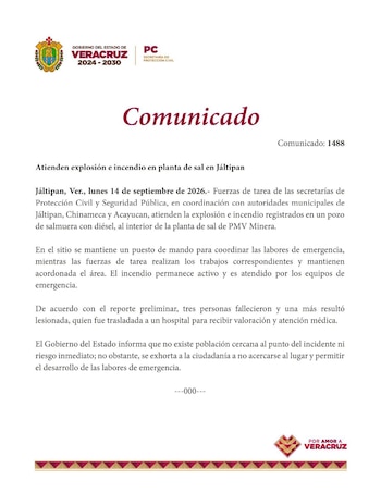 Comunicado Oficial.