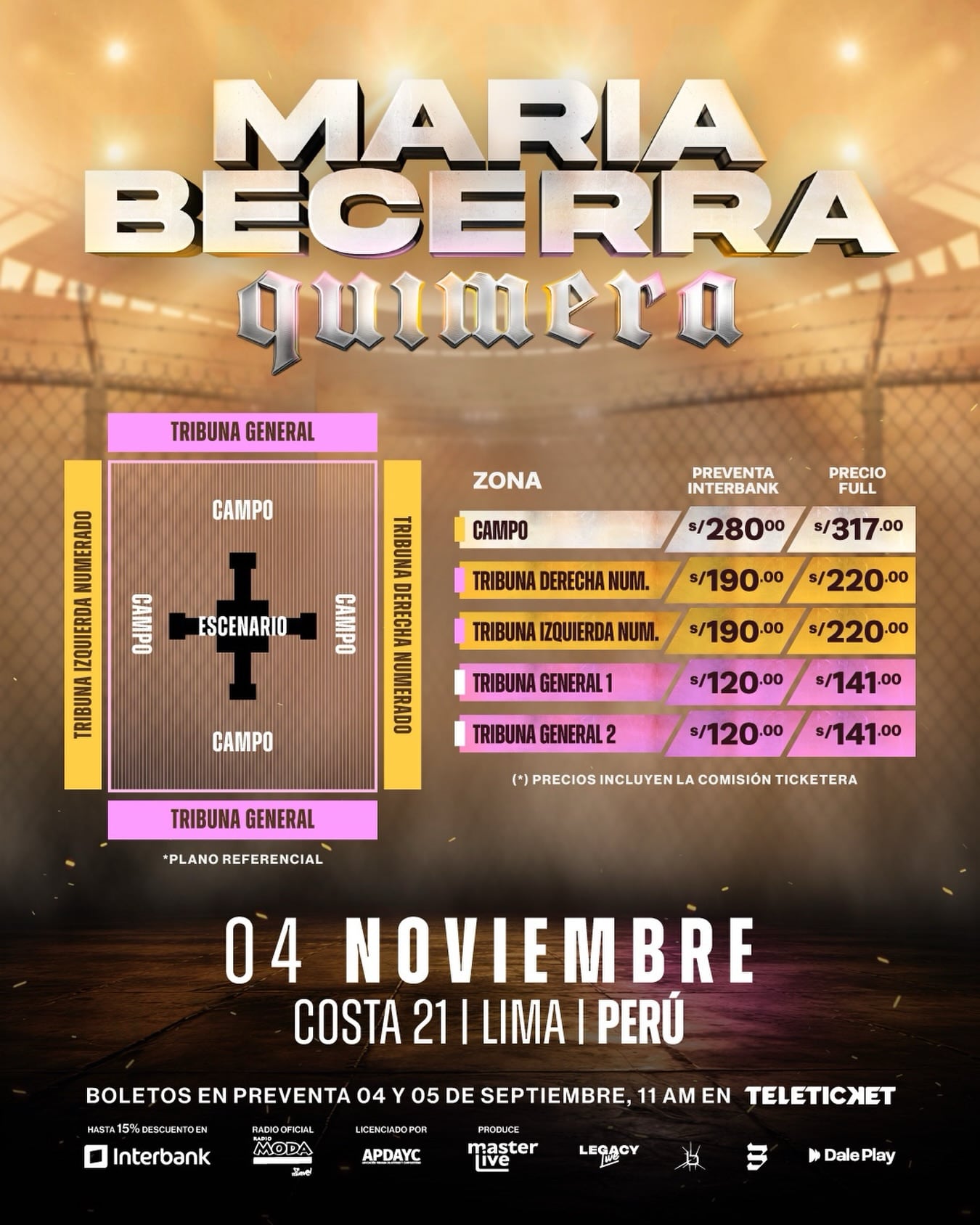 Concierto de María Becerra en Perú: precios de las entradas para su show