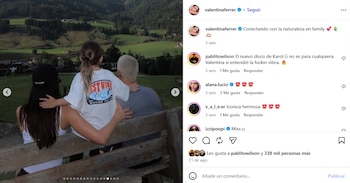 Antes del anuncio oficial, Valentina Ferrer y J Balvin habían compartido en redes sociales imágenes de un viaje familiar junto a su hijo Río - crédito @valentinaferrer/Instagram
