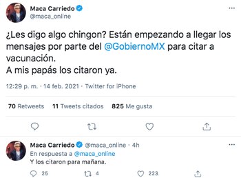 La periodista Maca Carriedo dio