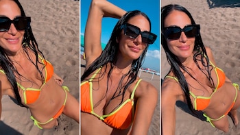 Silvina Escudero disfruta bajo el