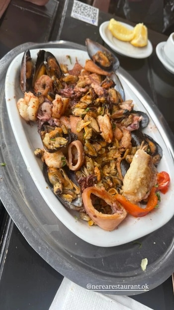 La pareja disfrutó de los