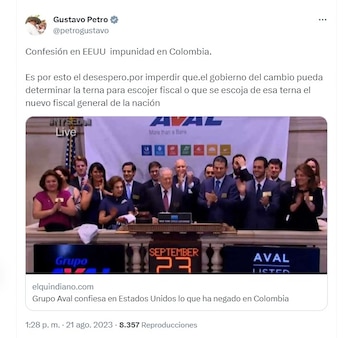 Con este mensaje en su