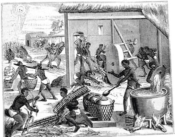 Los esclavos iniciaban con sus