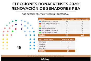 Actual composición del Senado bonaerense