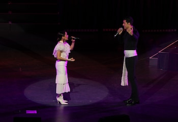 El concierto estuvo lleno de