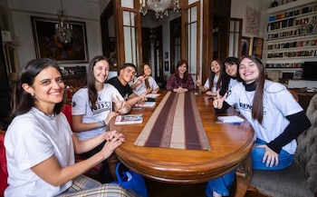 Cristina Kirchner con visitas en