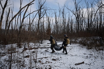 Voluntarios ucranianos recogieron los restos