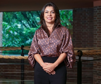 La ganadora, Margarita Henao sostuvo que, “es motivante que en esta noche se exalte el papel de la mujer empresarial en todo nivel. Hoy empieza una nueva etapa en el premio del empresario del año". Foto: larepublica.co