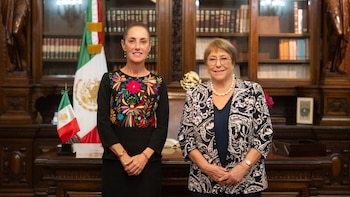 Claudia Sheinbaum se reunió con Michelle Bachelet, reiteró su apoyo para su candidatura como secretaria de la ONU