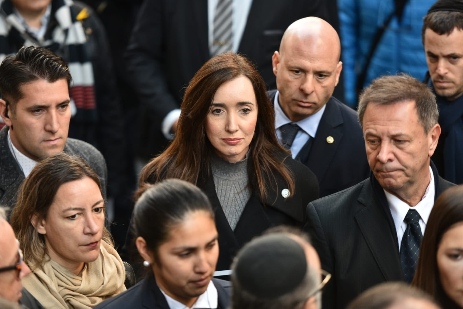 Victoria Villarruel en el acto por los 30 años del atentado a la AMIA (Adrián Escandar)