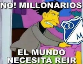 No puedes quedar eliminado Millonarios,