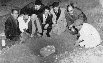 Excavación del Tesoro de Villena (Imagen de archivo)