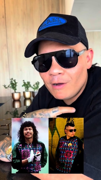 Alzate contó por qué conocer a Higuita lo marcó - crédito @alzatemusica/IG
