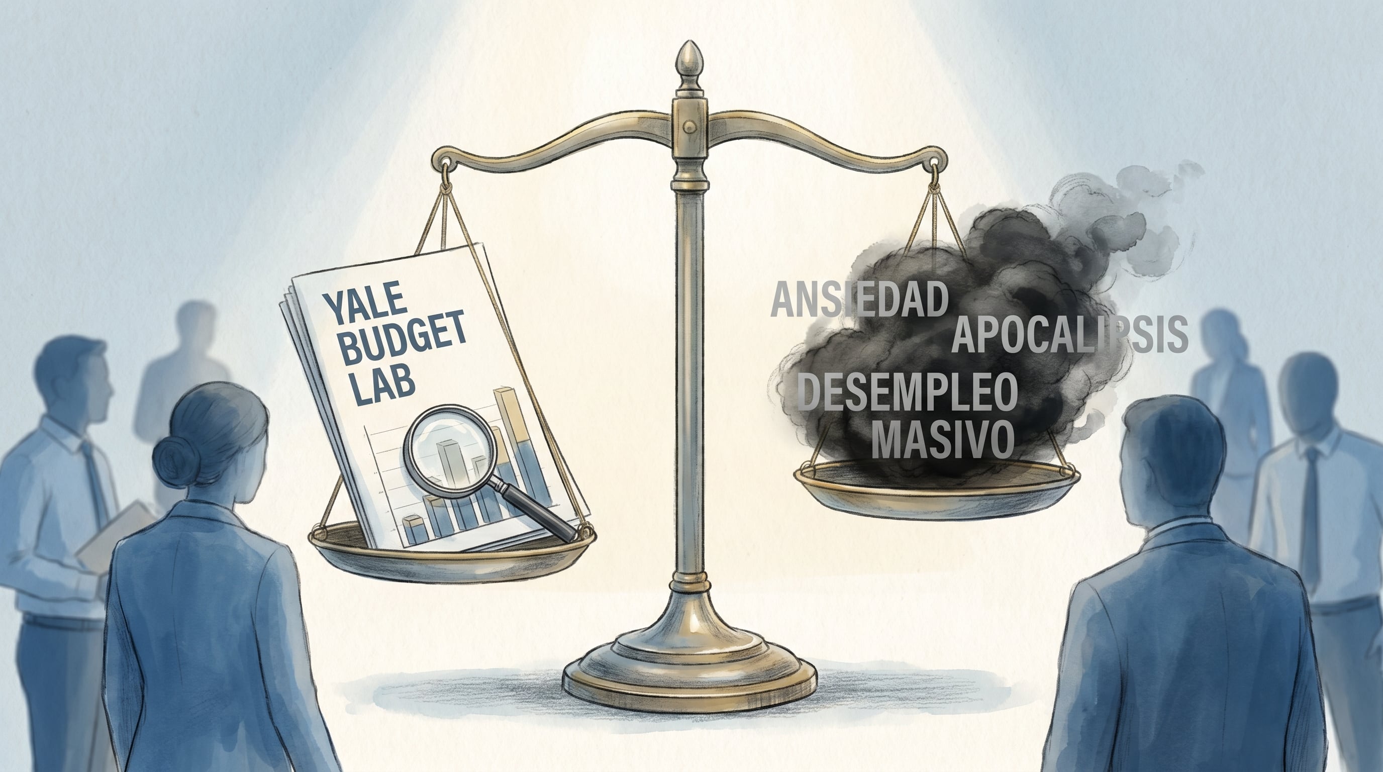 Informes del Yale Budget Lab muestran que, hasta ahora, el impacto de la IA en el empleo es mucho menor al que sugieren los discursos apocalípticos. (Imagen Ilustrativa Infobae)