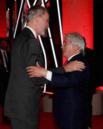 Felipe VI en la semifinal de ls Champions 2026 (CASA DE S.M. EL REY).