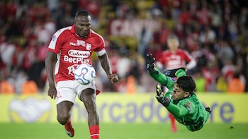 Hugo Rodallega no se confía con Santa Fe, pese a la victoria ante Caracas por la Copa Sudamericana: “Nada está definido”