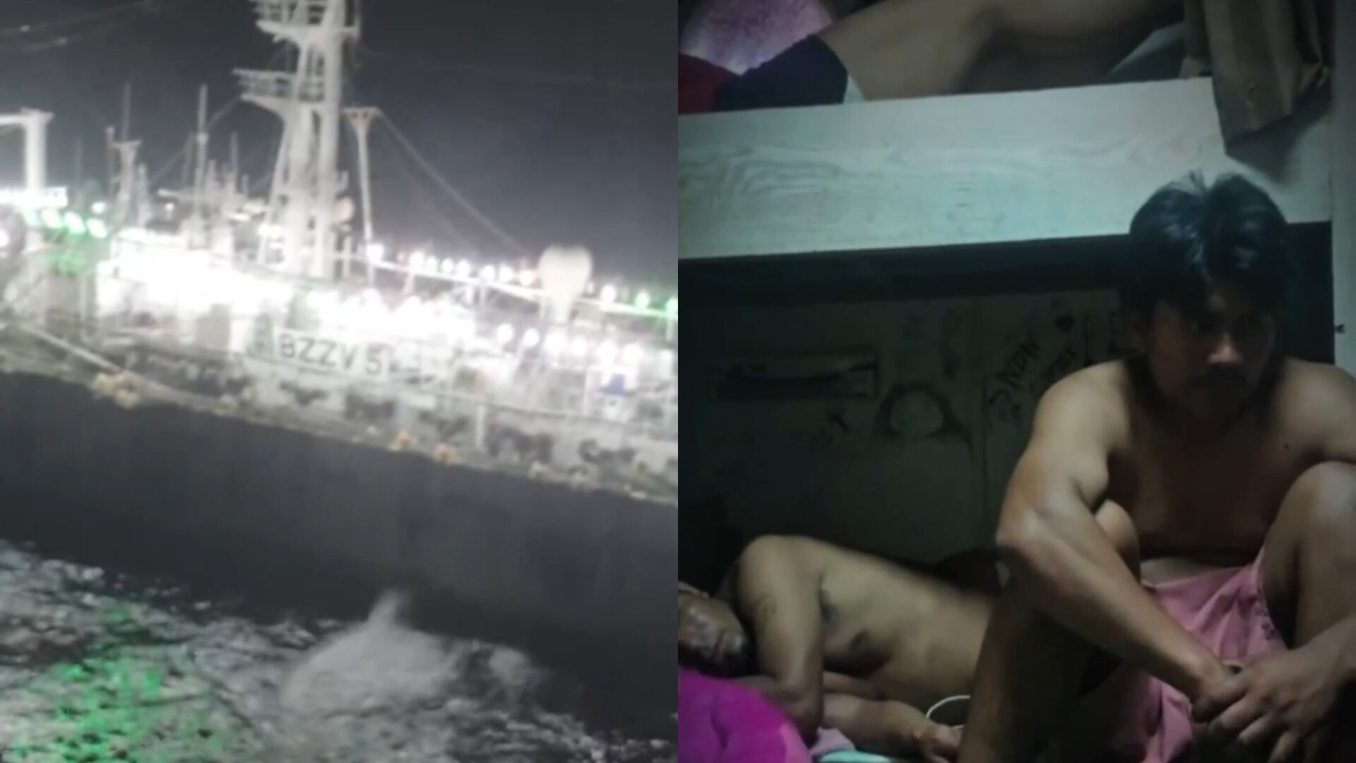 Barcos chinos explotan a pescadores peruanos: 16 horas de trabajo, hacinamiento y apenas medio litro de agua. Créditos: El Foco / X