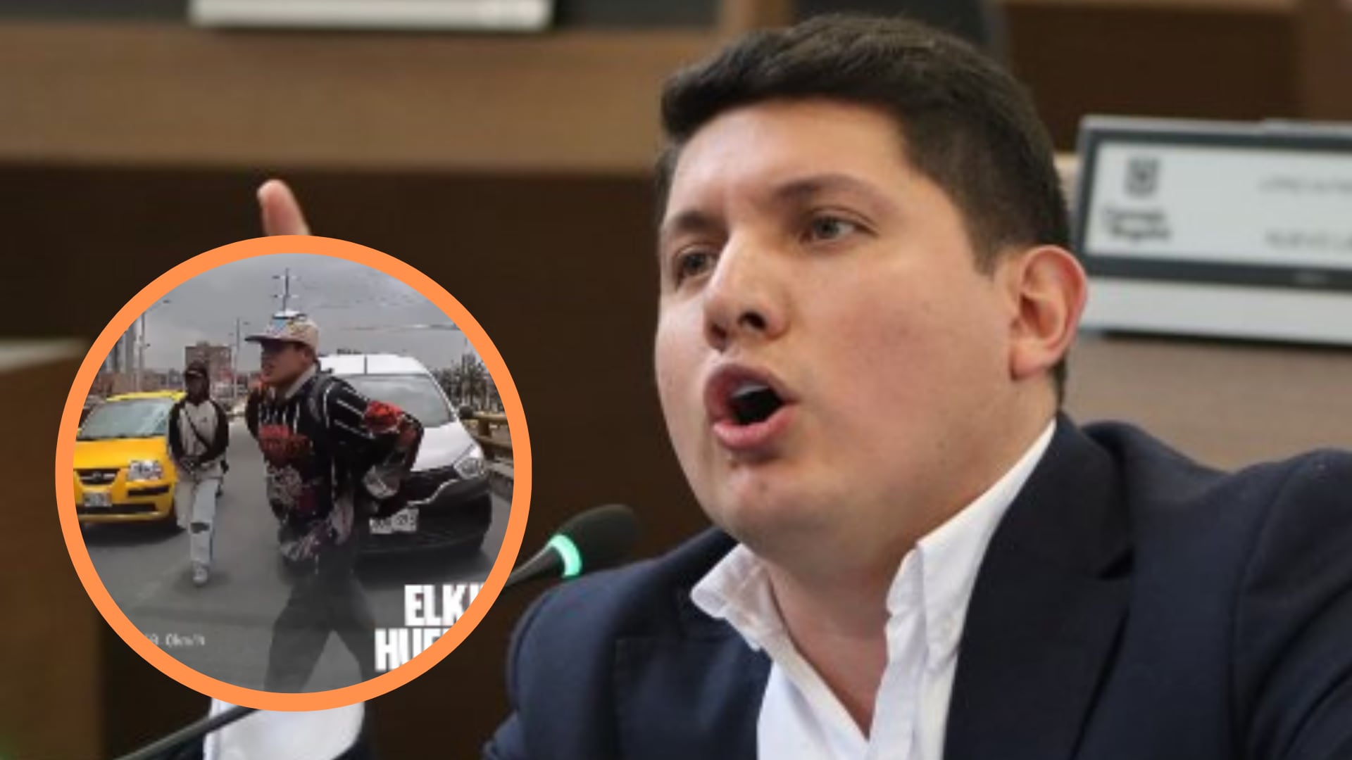 La denuncia del Concejal incluyó la propuesta de un plan de choque - crédito elkinhuertasbogota/Instagram