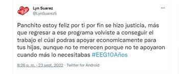 Usuarios felices por regreso de