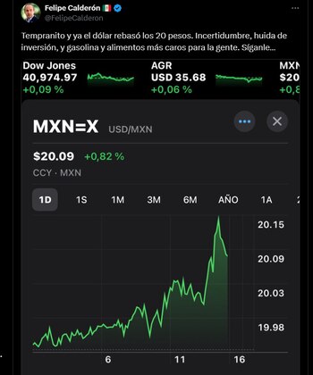 El expresidente criticó el aumento