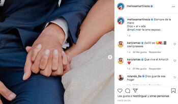 Tomada de Instagram @melissamartineza