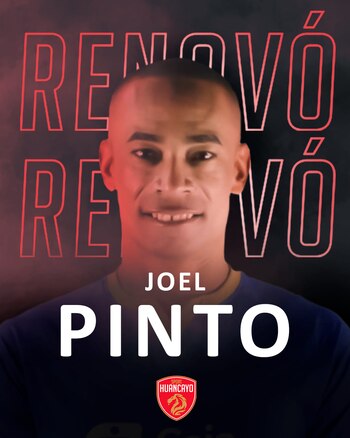 Joel Pinto firmó por un año más con el conjunto huancaíno. (Sport Huancayo)