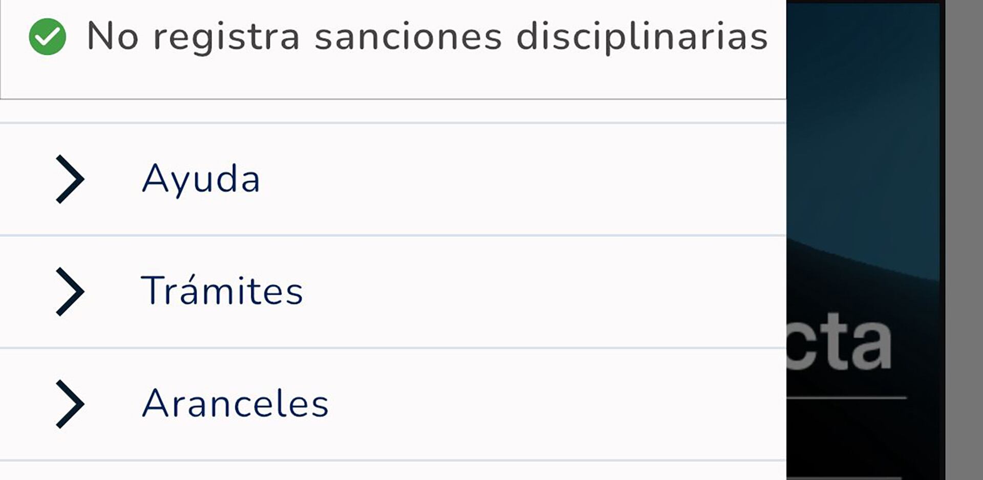 En el web campus, cada alumno puede hacer un seguimiento de sanciones disciplinarias