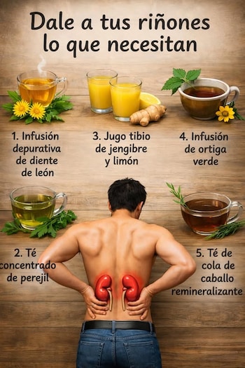Infusiones como el diente de