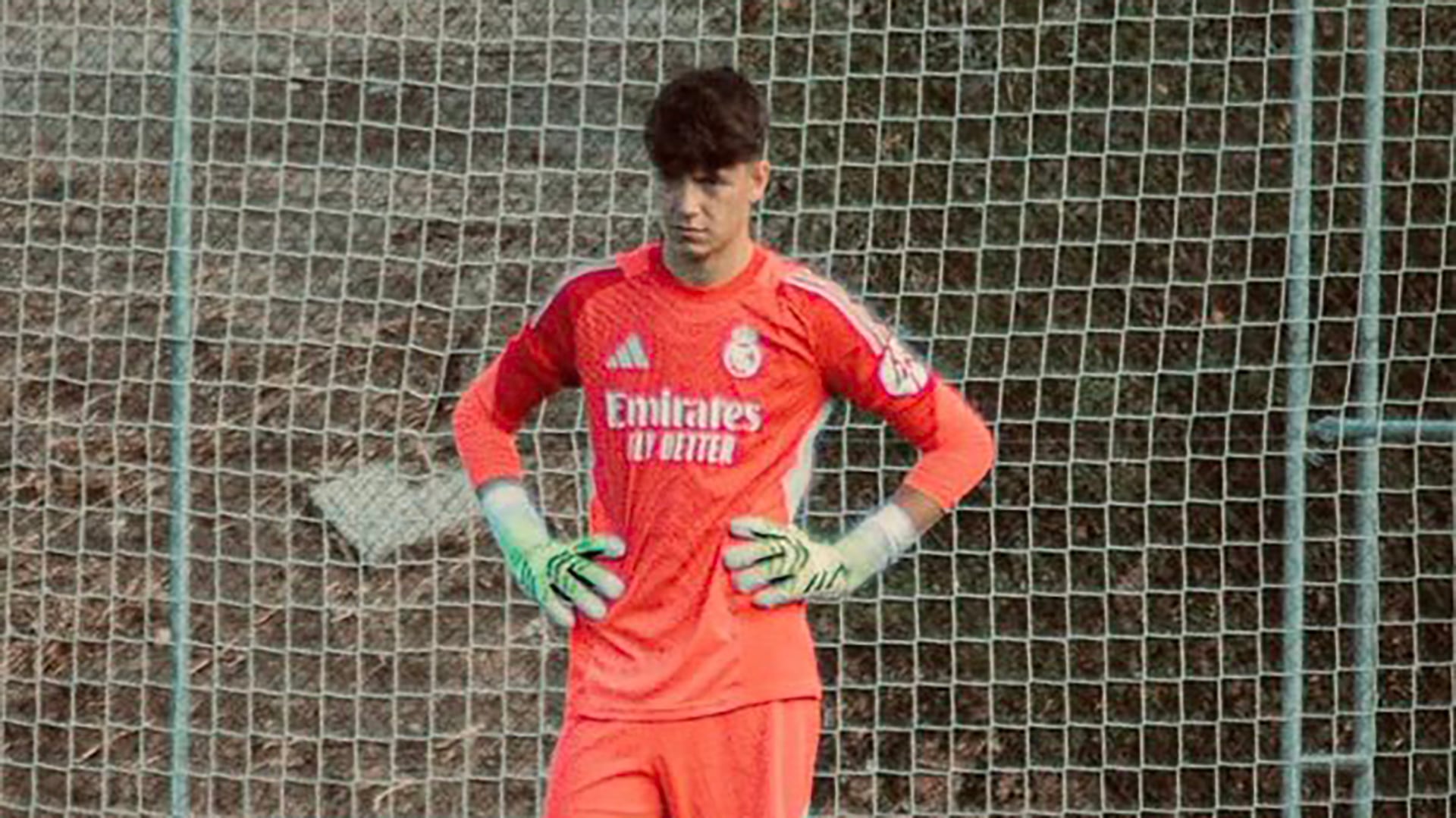 El guardameta, con la indumentaria del Merengue, club al que arribó en 2024