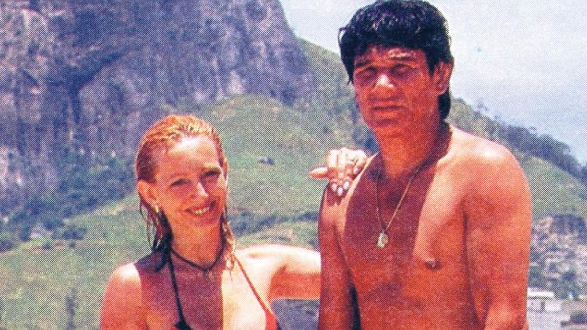 El boxeador junto a Alicia Muñiz