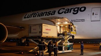 Las dosis llegaron en un