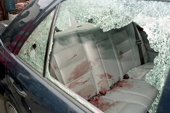 Así quedó el automóvil en