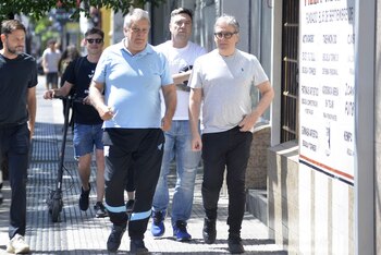 Luis Ventura en el velatorio