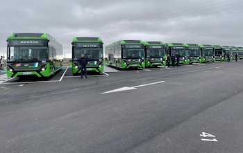 Autobuses interurbanos que recorren trayetos en la Comunidad de Madrid