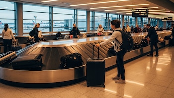 Volvían de Londres, las valijas