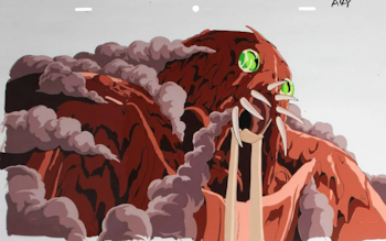 Dibujo en celuloide del Dios