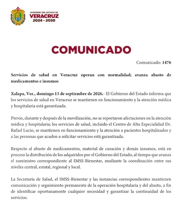 Comunicado Oficial.