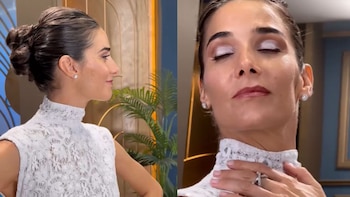 El rostro despejado y un