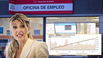 Oficina de empleo. (Montaje Infobae