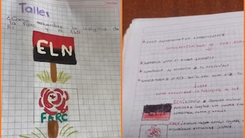 Polémica en colegio del Norte de Santander por tarea sobre el ELN y las Farc: docente habría pedido dibujar banderas de los grupos armados
