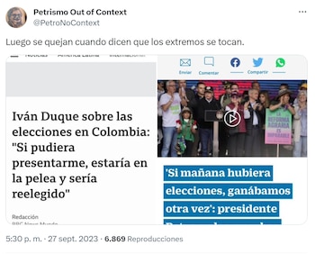 Comparan discursos de Gustavo Petro
