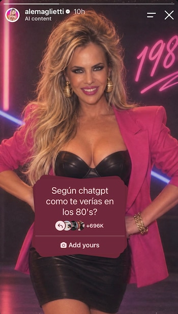Los famosos argentinos se sumaron a la trend de la década de 1980