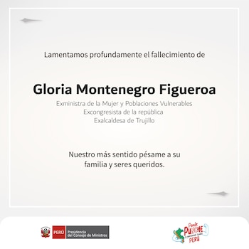 Murió Gloria Montenegro: políticos, entidades