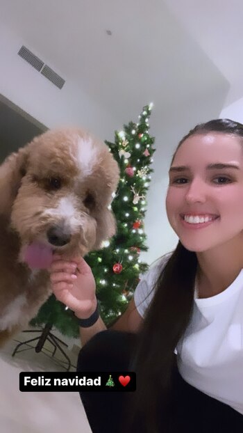 La tenista colombiano se dejó