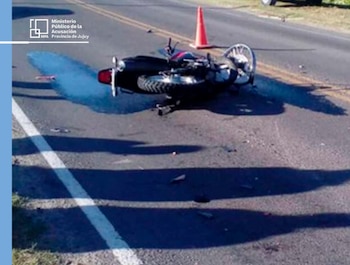 La Justicia jujeña investiga las circunstancias del choque en la Ruta 34 en el que murió el motocicliste Rubén Marino Guitián (Fuente: MPA)