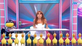 Magaly Medina se burla del ampay de Carla, novia de Curwen: “Por poco meto la pata”. Captura: Magaly TV La Firme.