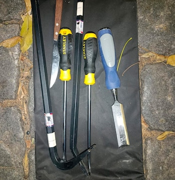 Parte de lo secuestrado