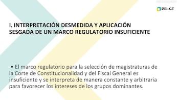El panel alertó que la criminalización desde el Ministerio Público y la situación del CSU de la Usac debilitan la legitimidad de la elección de autoridades de justicia en Guatemala.